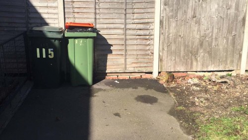 Recycling and donation bins during home clearance in Pimlico